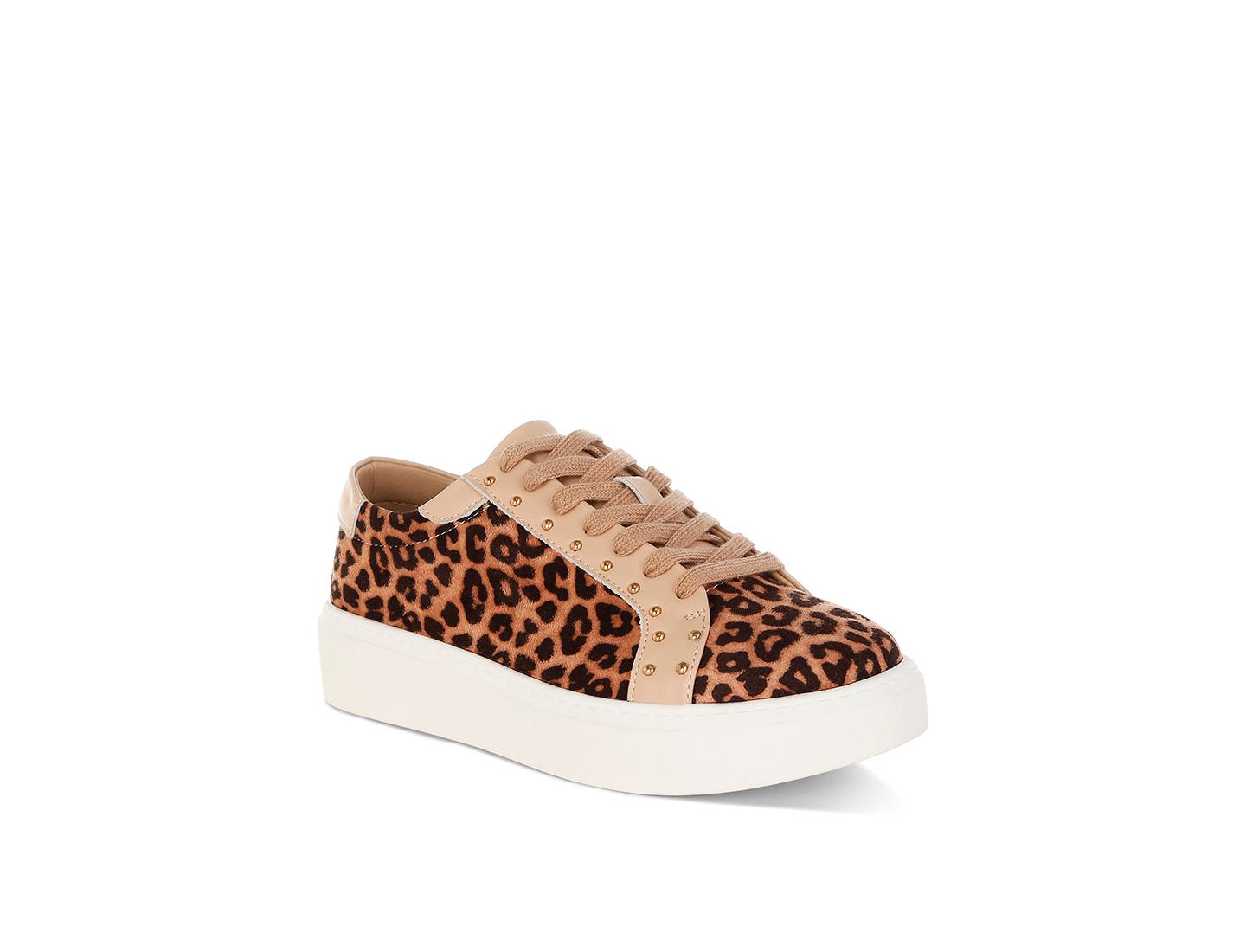 Женские кроссовки Rag & Co Flippin Studded Leopard Print Chunky, цвет: Коричневый — фото 7
