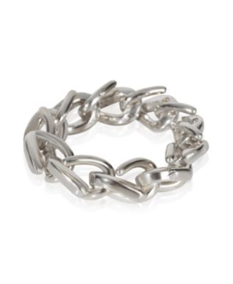 Sterling Silver  Forged Link Ring