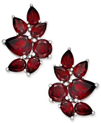 macys garnet earrings