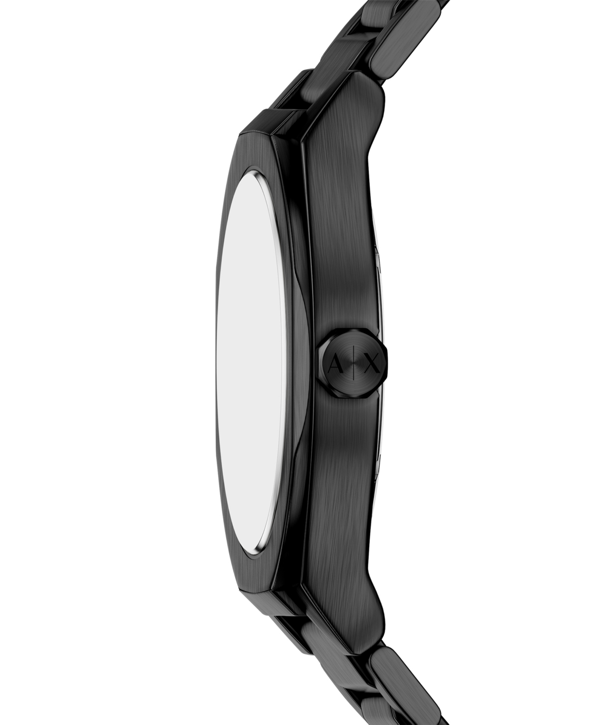 Armani Exchange Men's Sync Quartz Day-Date Black Stainless Steel Watch 42mm