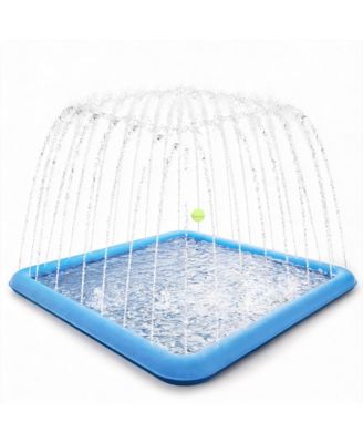 118" Splash Pad Non-slip Dog Pool Sprinkler Outdoor Pet Summer