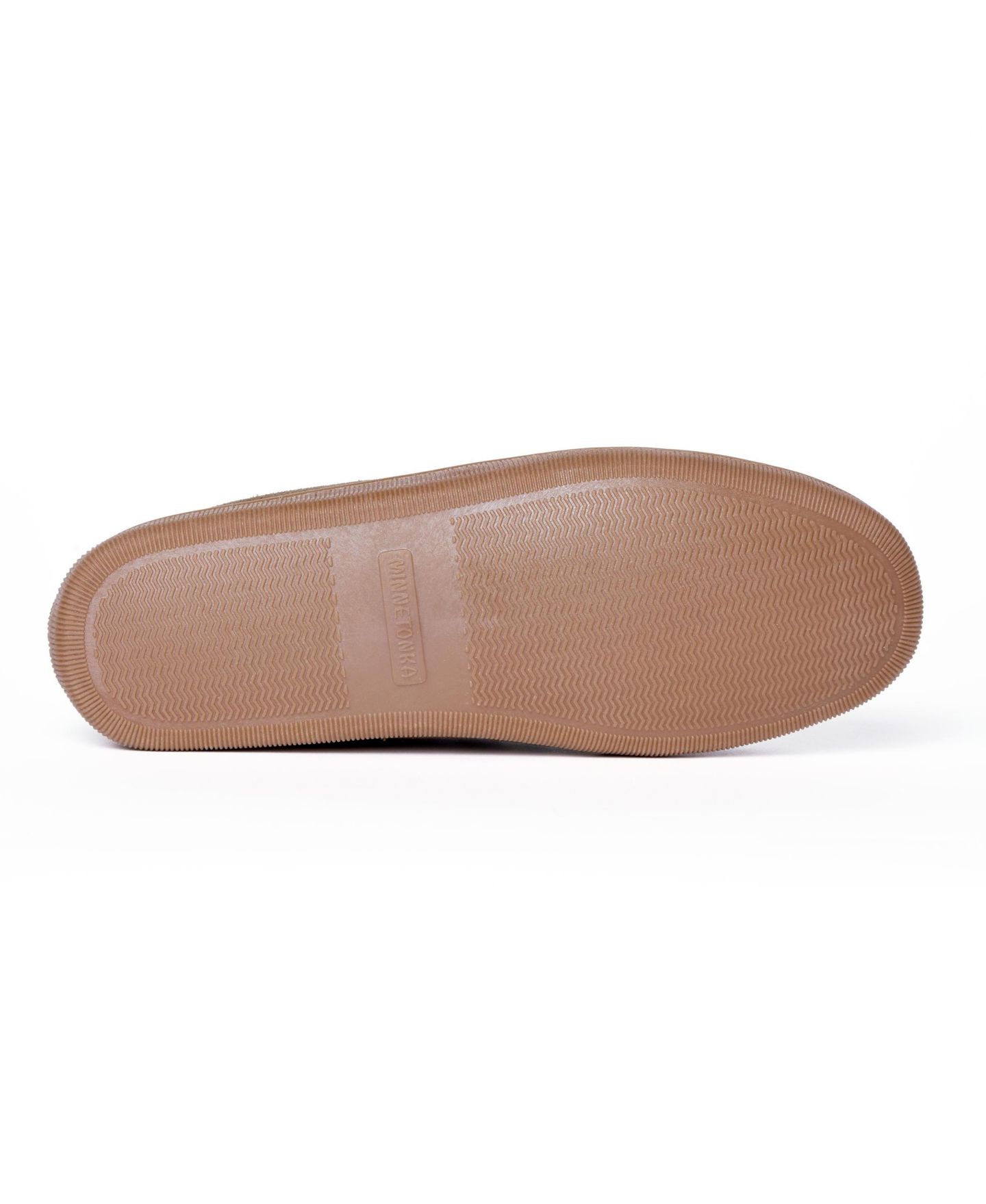 Мужские тапочки Minnetonka Suede Pile Lined Hardsole Venetian Slippers, цвет: Коричневый, вариант 1 — фото 4