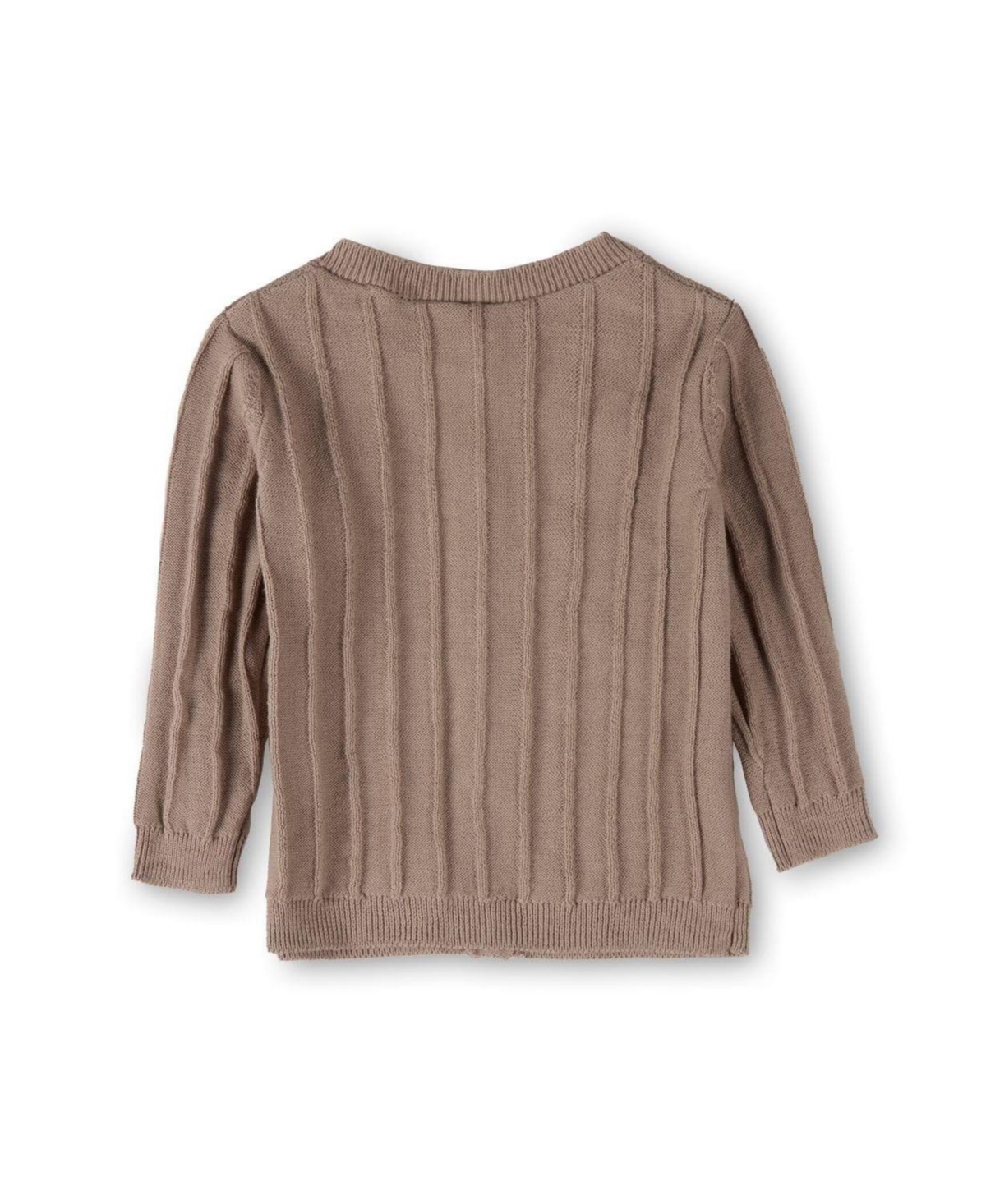 MeMoi Baby Girls 3D Knit 100 percentage Cotton Ribbed Long-Sleeve Cardigan