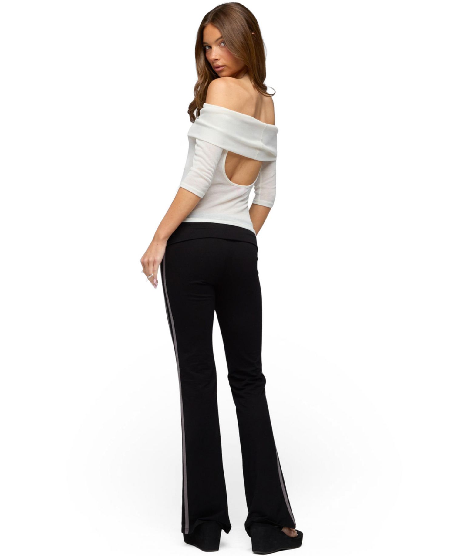 Women's Thais Foldover Backless Top