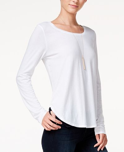 chelsea sky Keyhole-Back High-Low Top, Only at Macy's