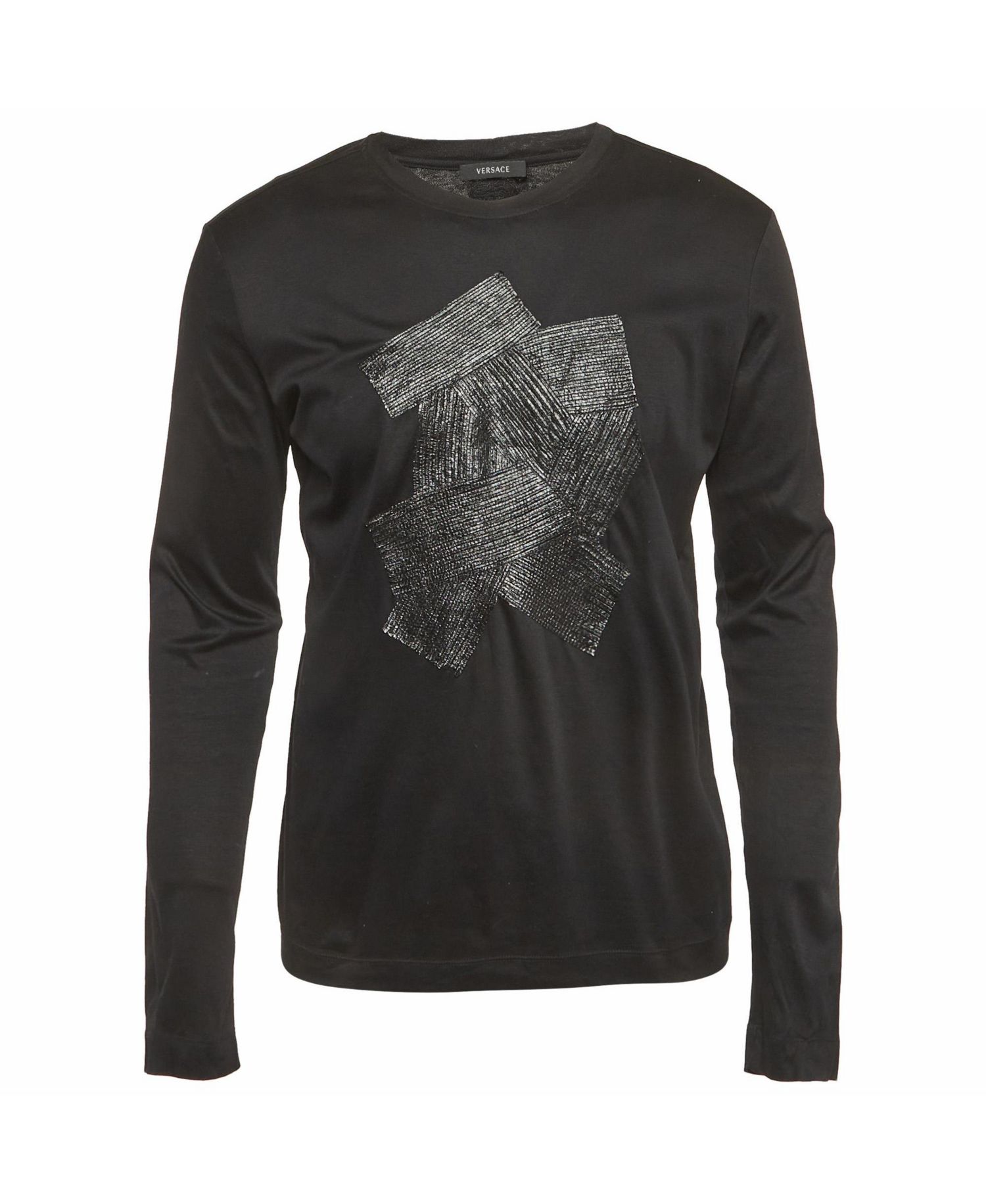 Men's Leather Applique Jersey T-Shirt