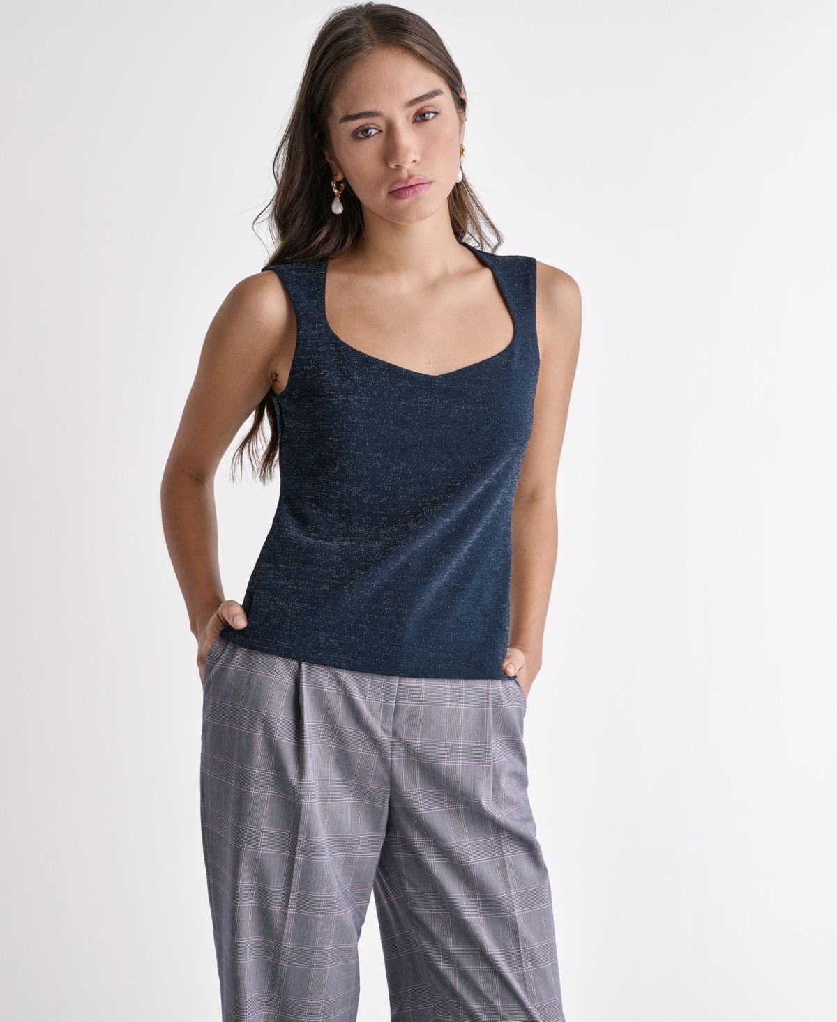 Bcbg Women's Sleeveless V-Neck Top