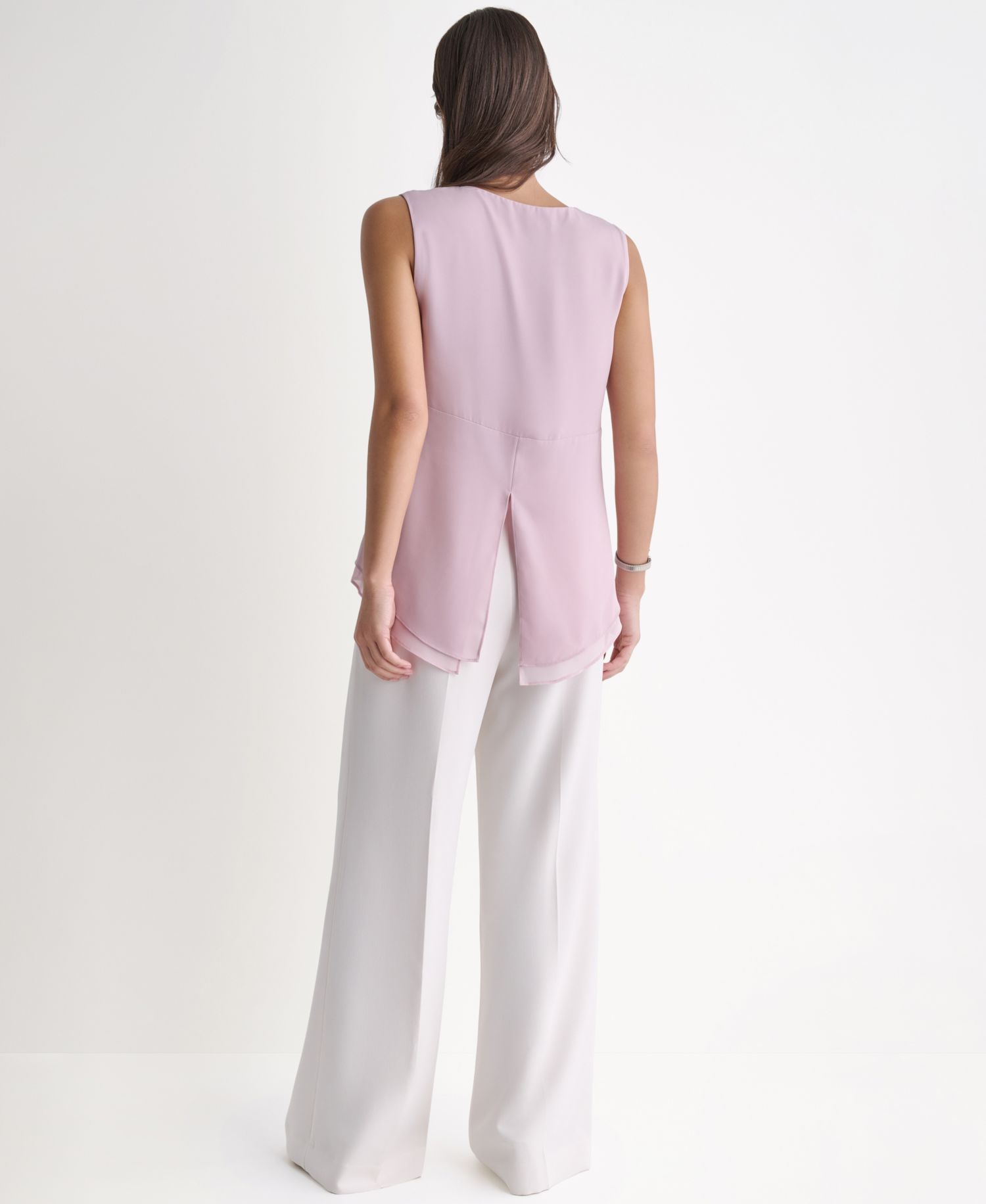 Women's Sleeveless V-Neck Blouse