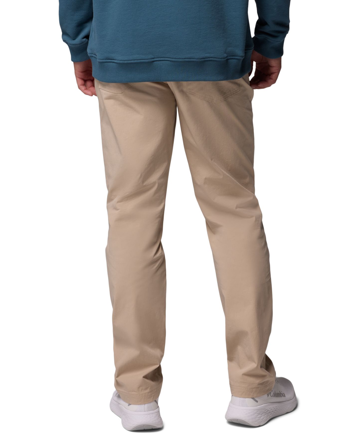 Мужские брюки Columbia ROC™ Five-Pocket Regular-Fit, цвет: Серо-бежевый — фото 7