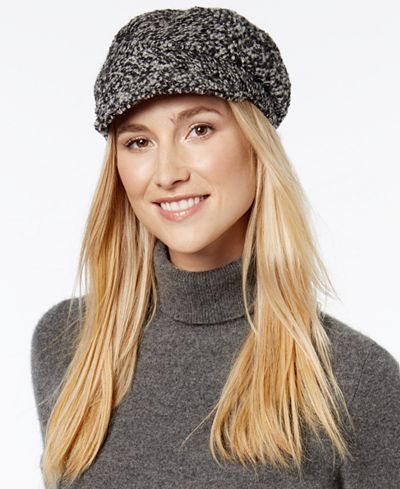 August Hats Be Bouclé Bias Cut Mod Cap