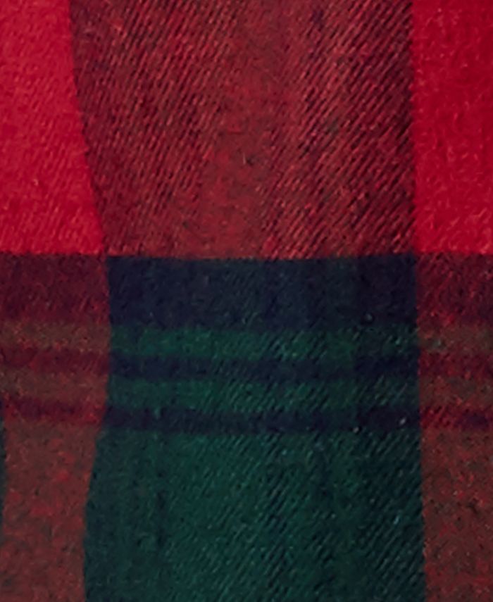 Weatherproof Vintage Men's Faux FurLined Plaid Flannel Shirt Jacket