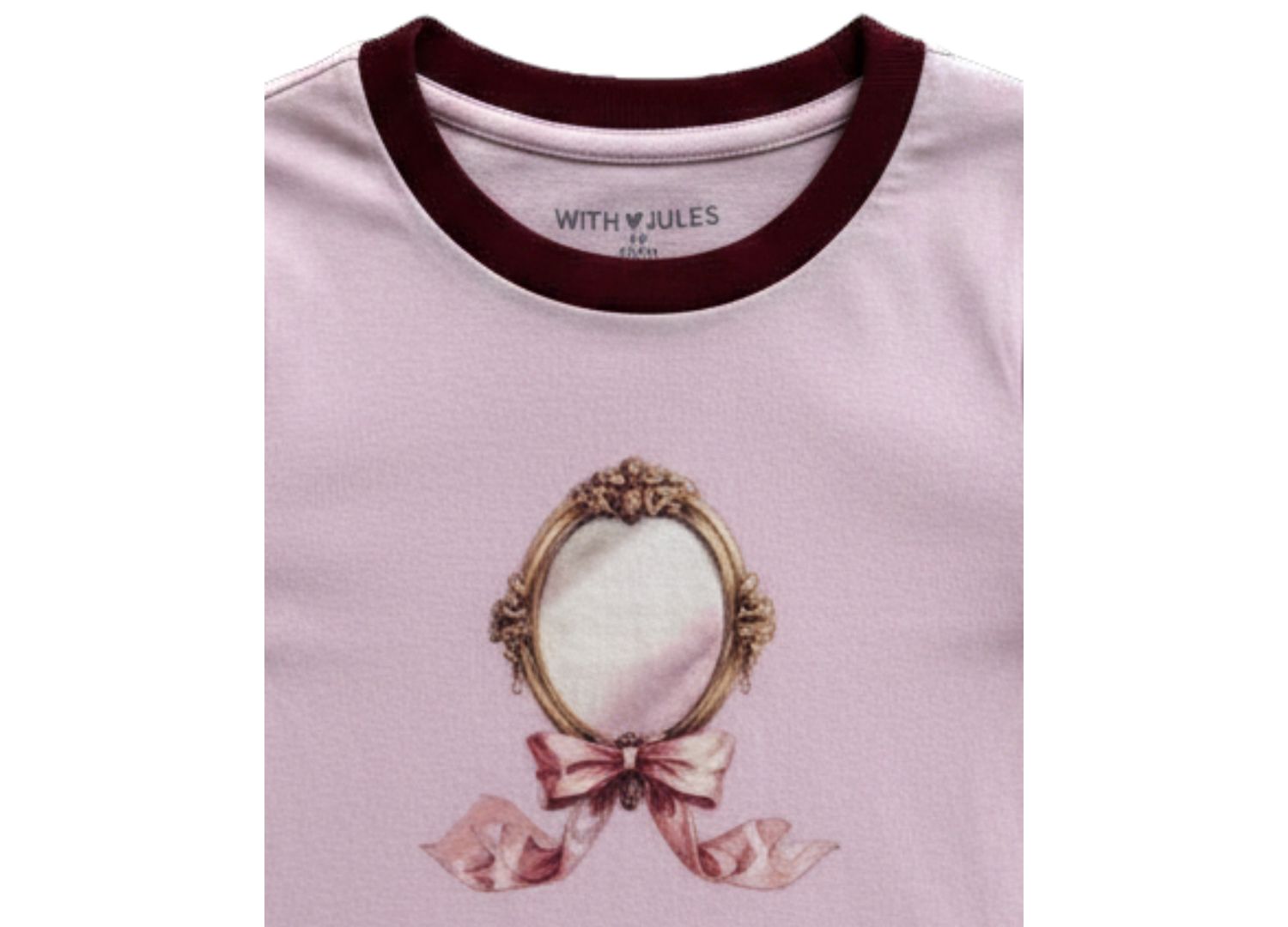 Girls' 7-16 Mirror Graphic Crewneck Short-Sleeve T-Shirt