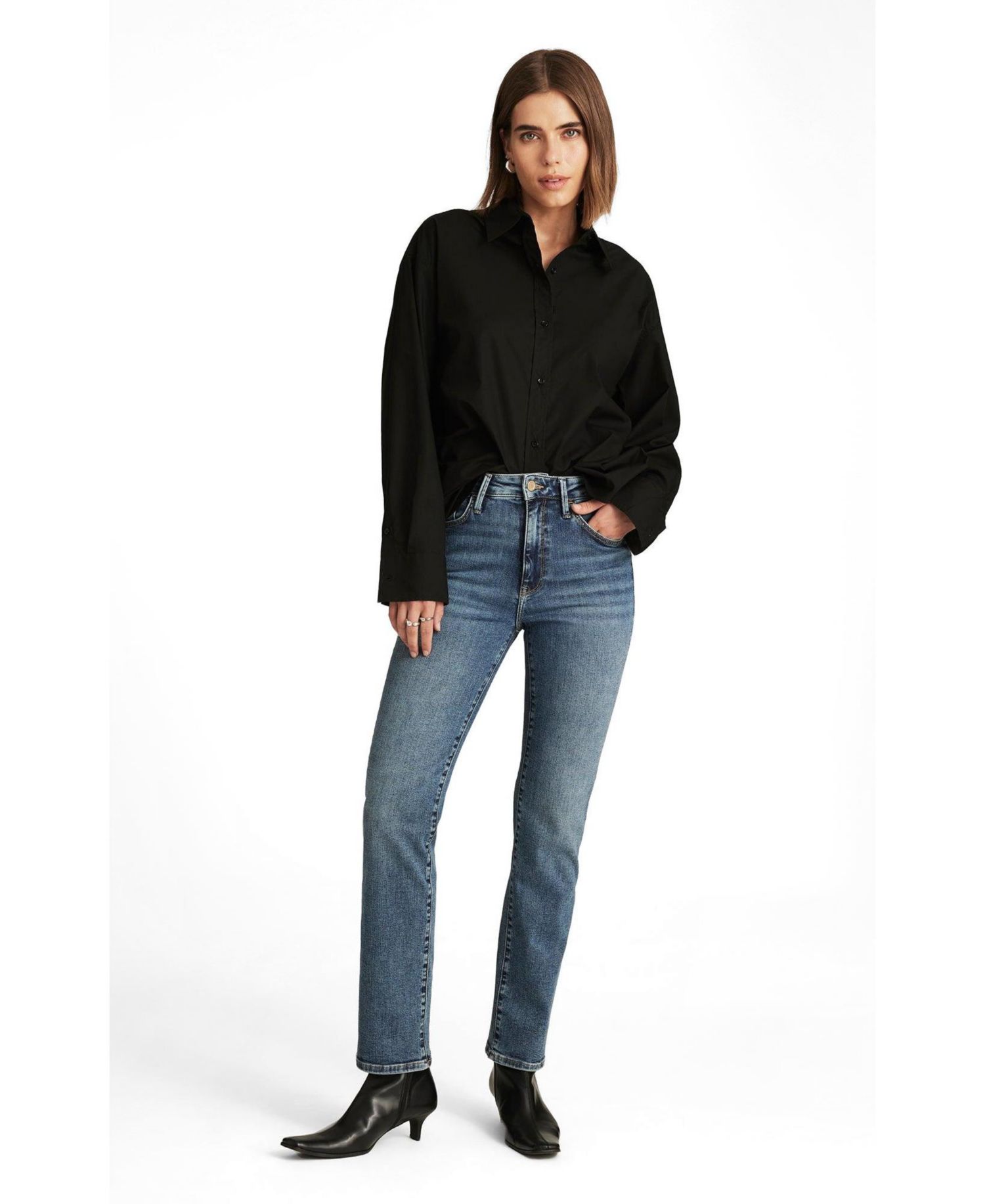 Women's Kendra High Rise Straight Leg Jeans