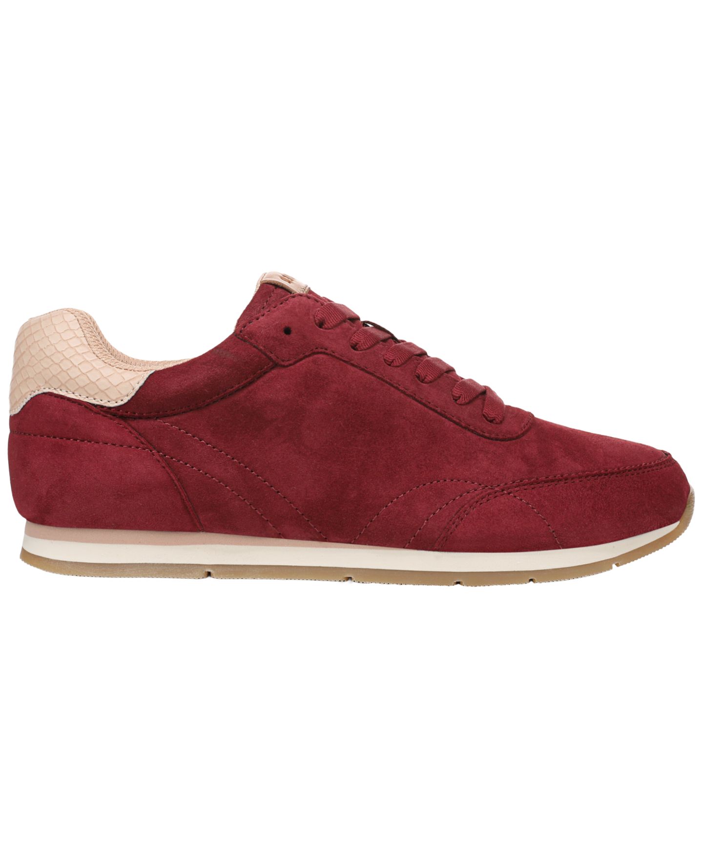 Женские кроссовки Dr. Scholl's Callback Lace-Up, цвет: Бордовый замшевый — фото 2