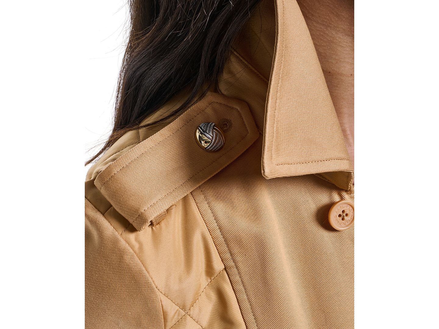 Женская куртка KARL LAGERFELD PARIS Petite Cropped Button-Front, цвет: Верблюжий — фото 5