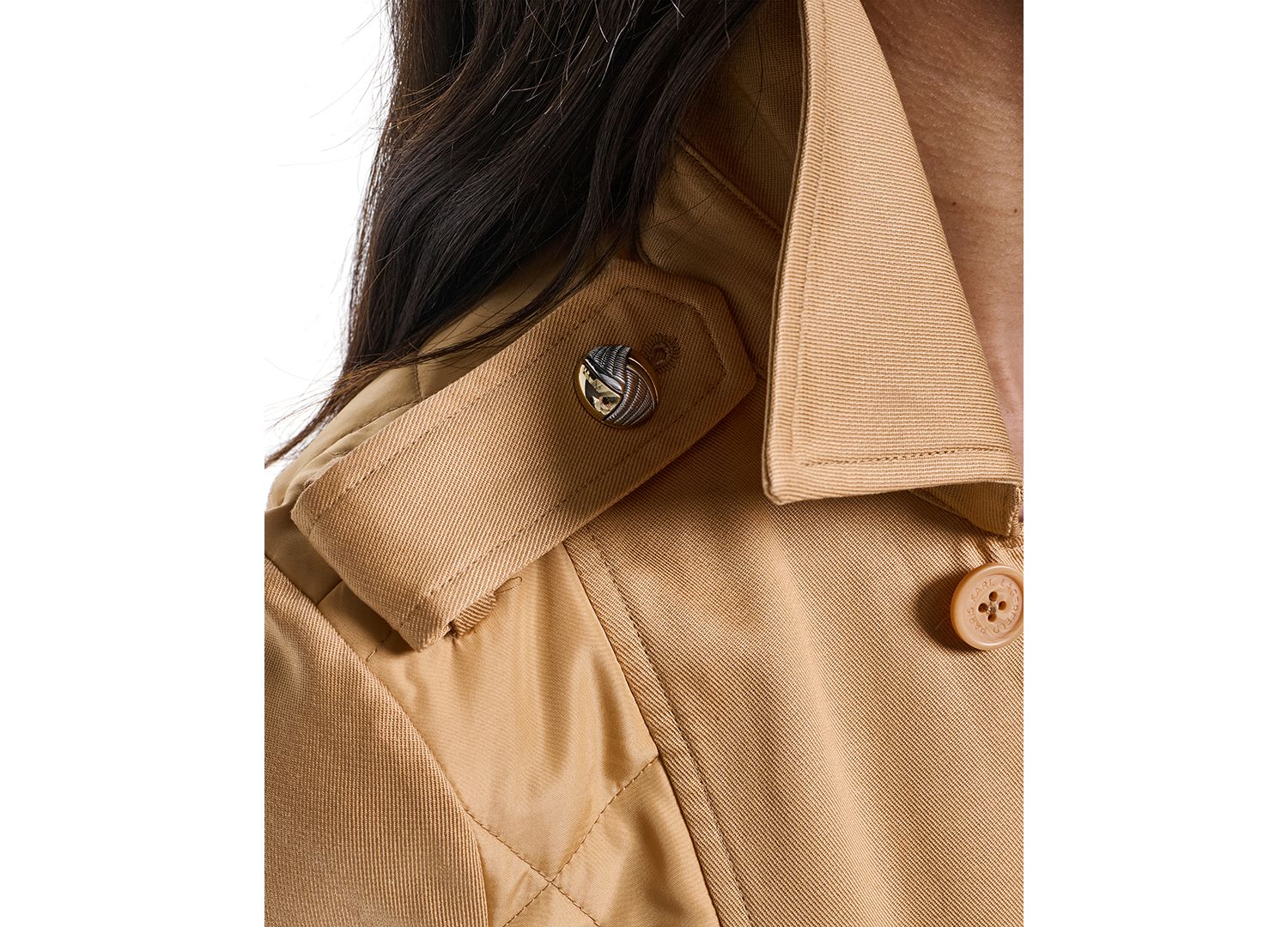 Petite Cropped Button-Front Jacket