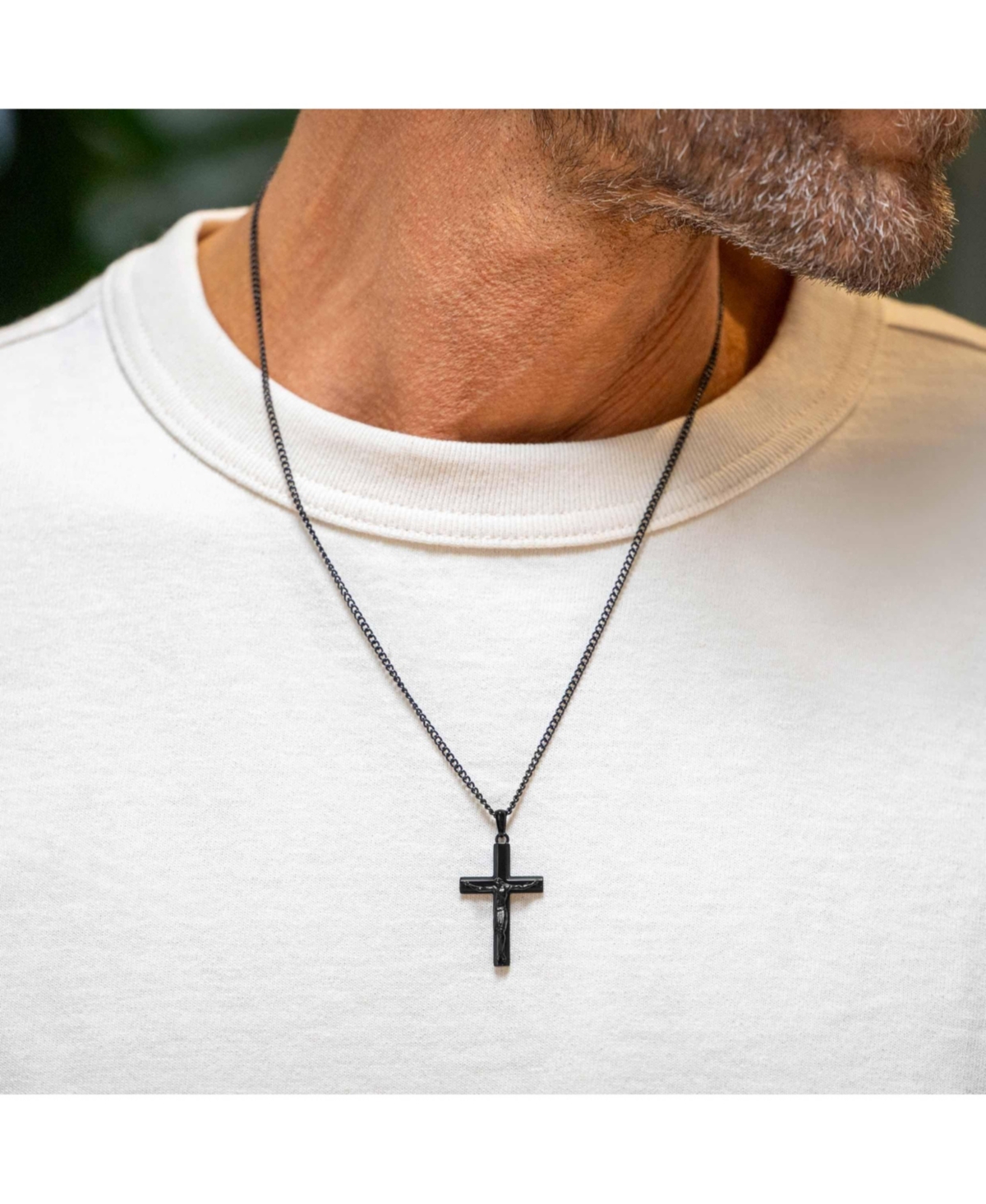Vincero Crucifix Pendant - Stealth