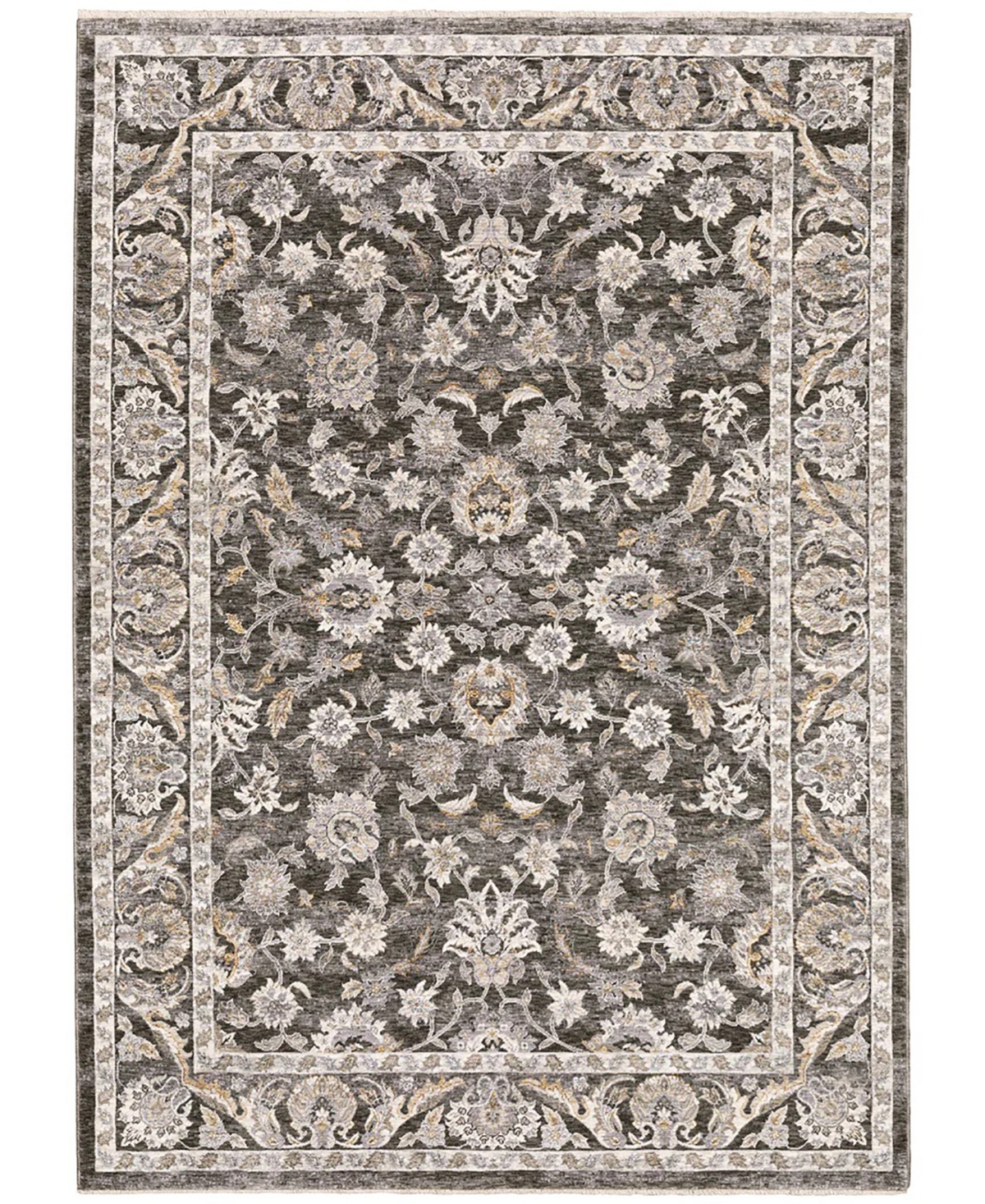 Oriental Weavers Maharaja 70E Gray and Ivory 3'3" x 5' Area Rug