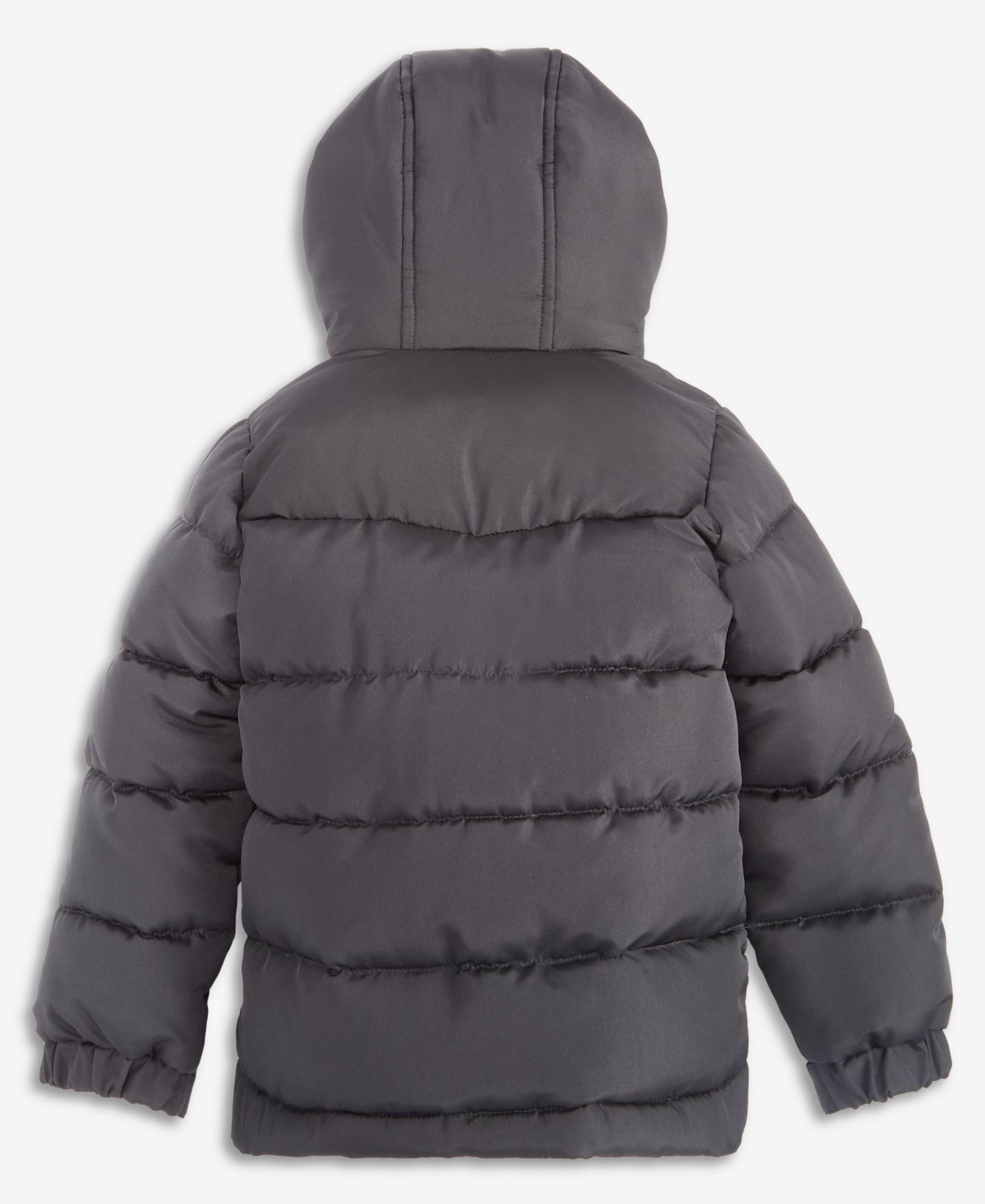 Куртка Reebok Hooded Fleece-Lined Colorblocked Puffer Jacket для мальчиков-малышей, цвет: Чёрный — фото 2