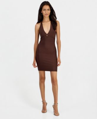 Women's Alexis Halter Bandage Mini Dress