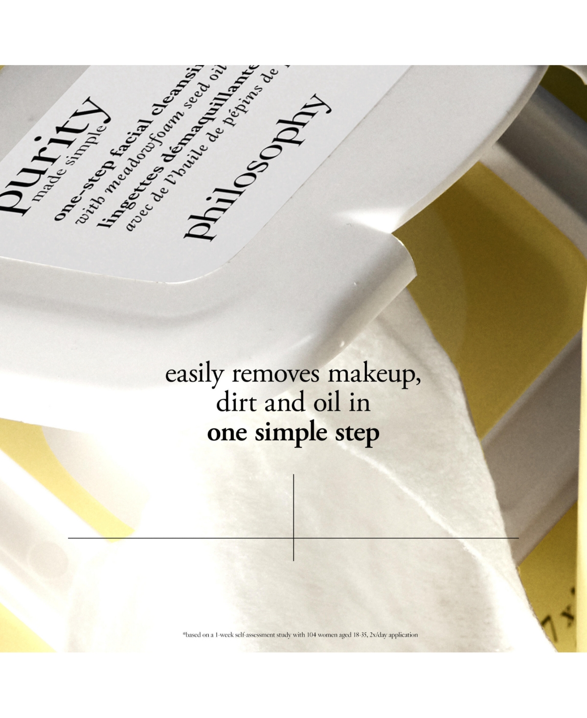 philosophy Purity Made Simple One-Step Facial Cleansing Cloths, 30 cloths
