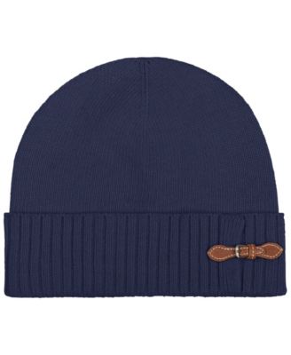 Equestrian Buckle Merino Knit Hat
