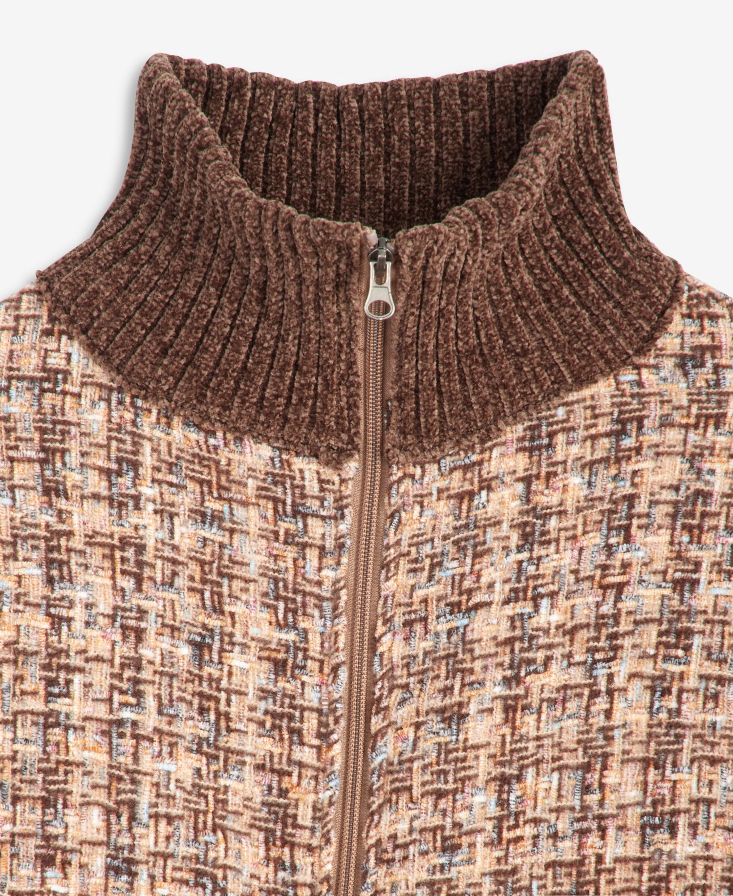 Women's Space-Dyed Softy Zip-Up Topper