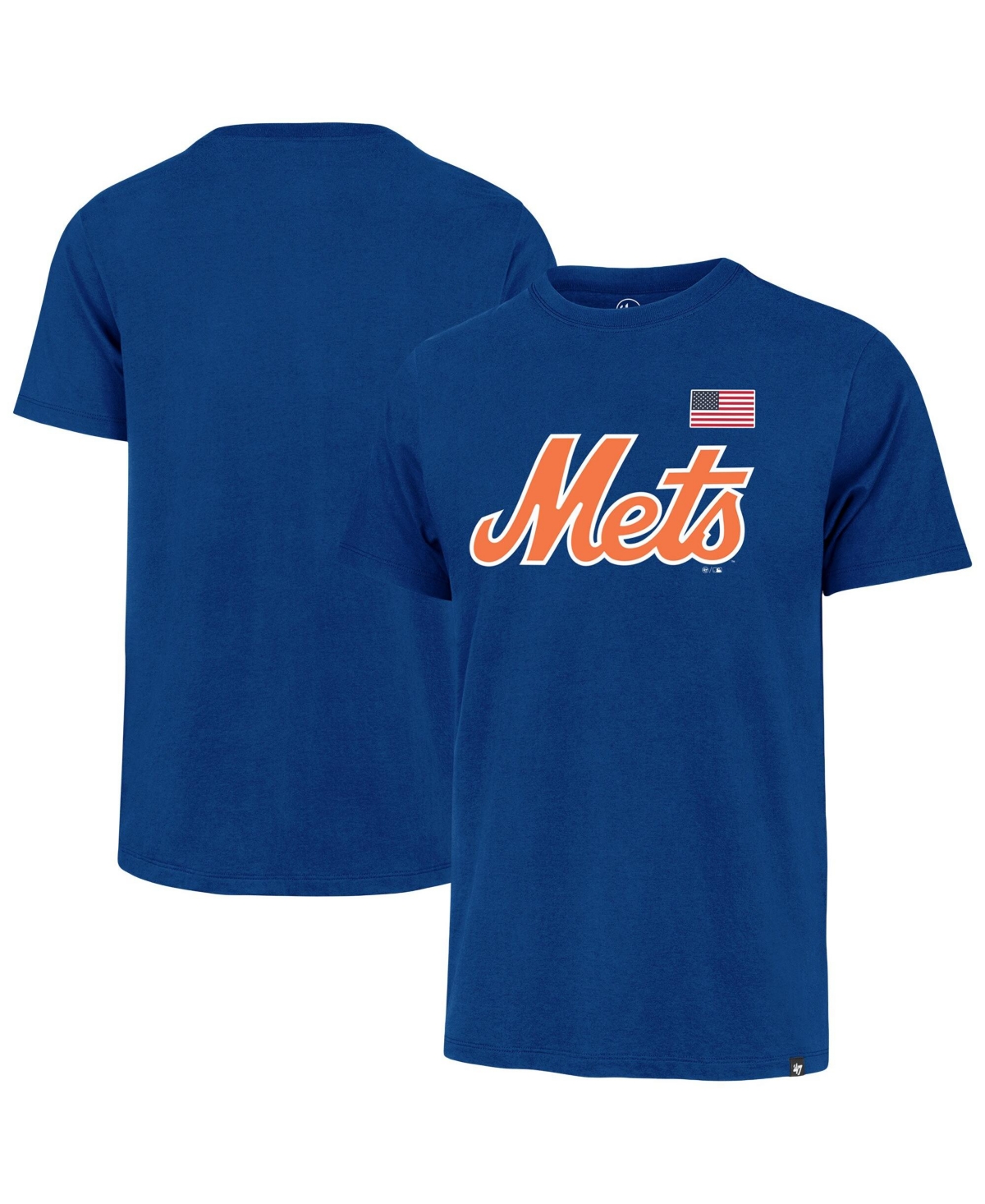 '47 Brand Men's Royal New York Mets Heritage U.s. Flag T-Shirt - Royal