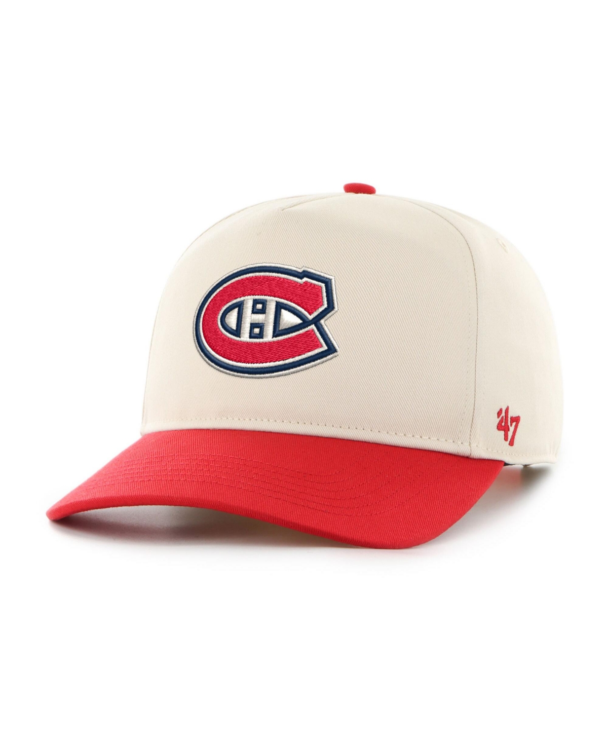 '47 Brand Men's Cream/Red Montreal Canadiens Logo Hitch Adjustable Hat