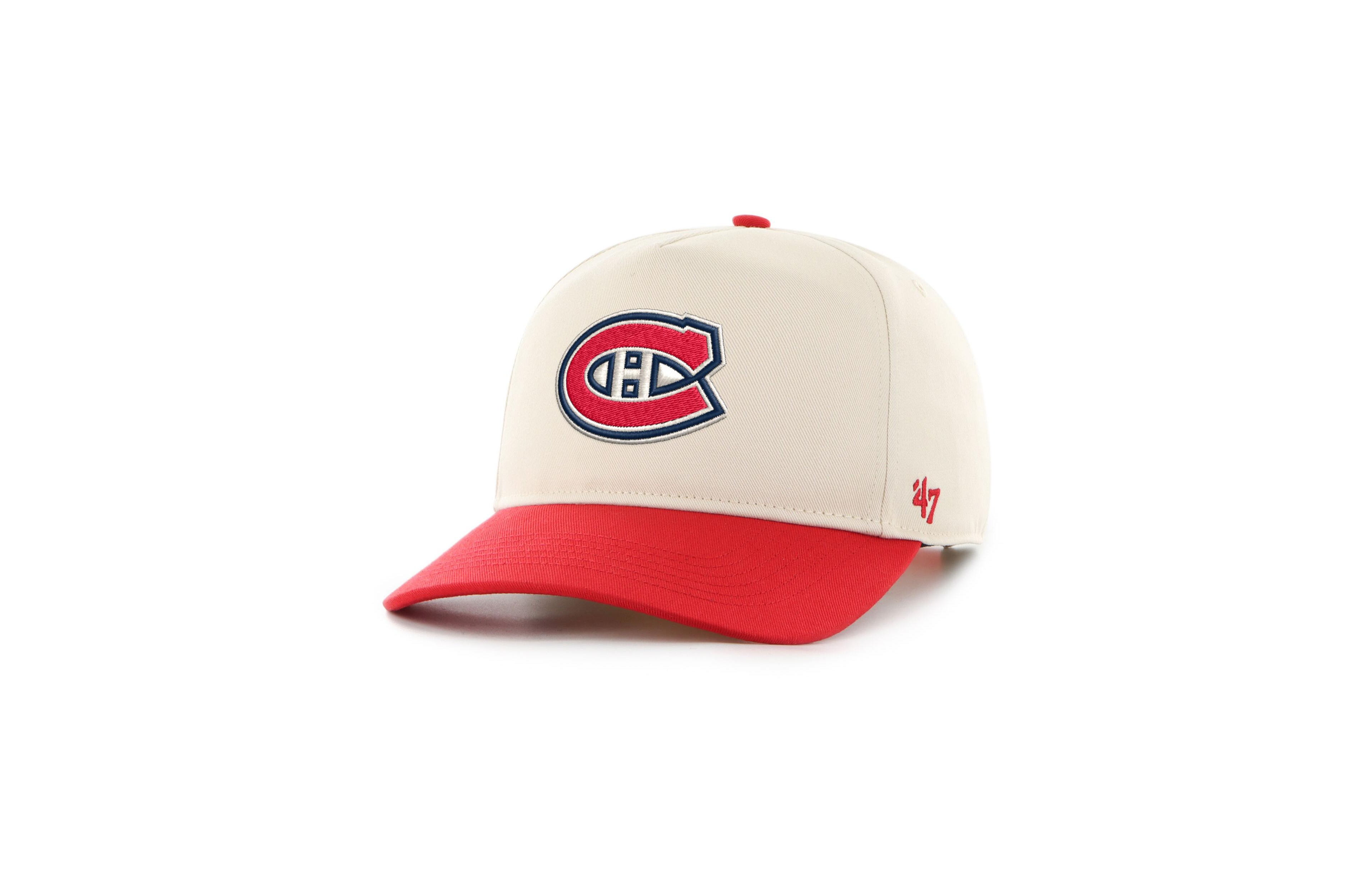 '47 Brand Men's Cream/Red Montreal Canadiens Logo Hitch Adjustable Hat