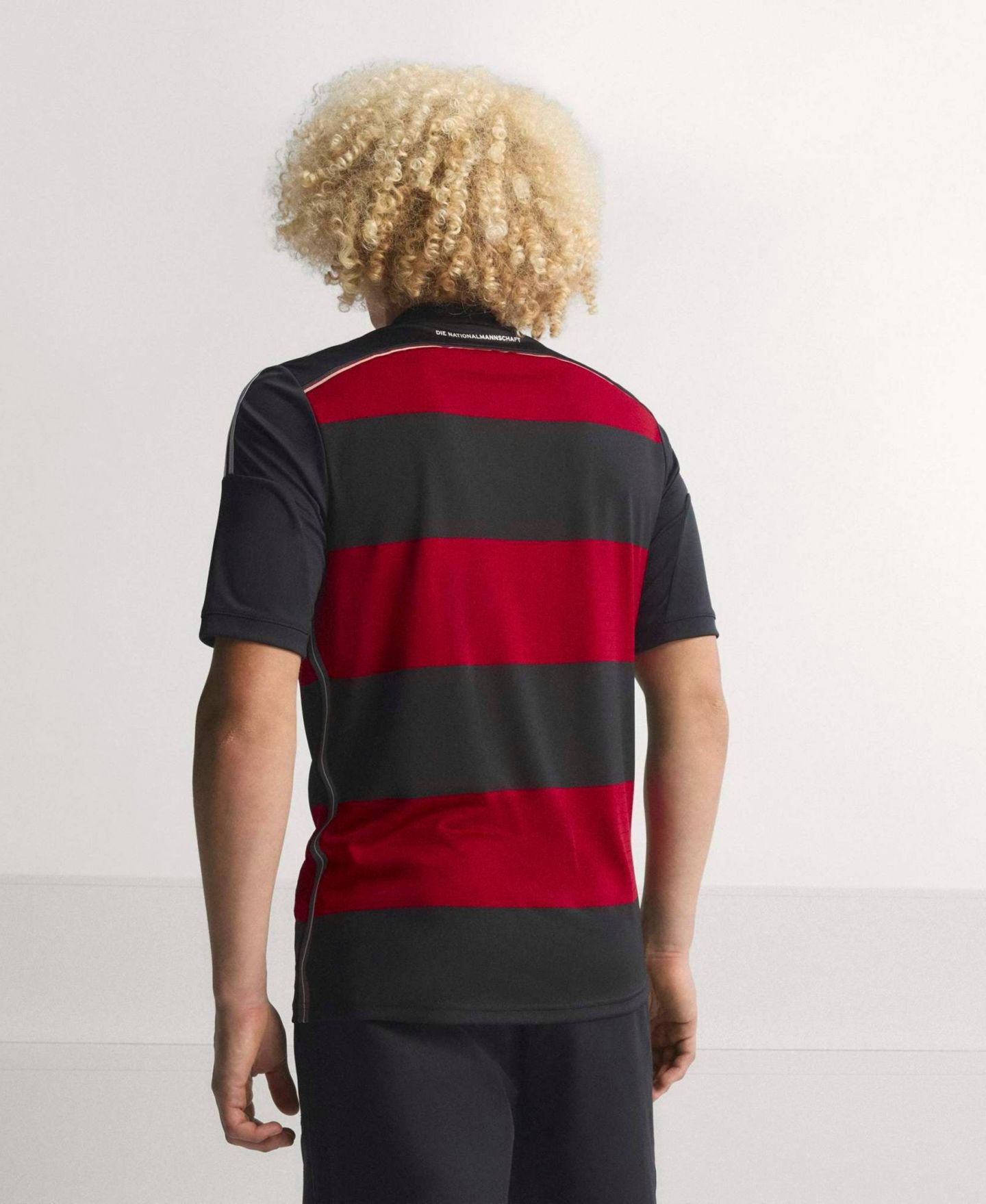 Мужской топ adidas Black/Red Germany National Team 2014 Bringback Jersey — фото 2