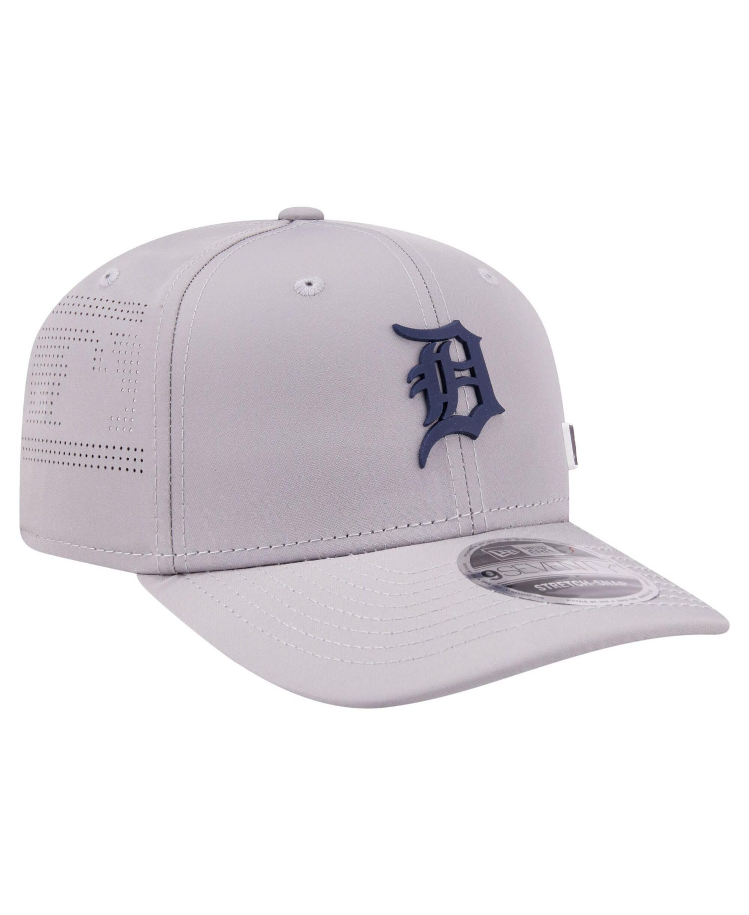 Men's Gray Detroit Tigers Laser Perforated 9SEVENTY Adjustable Hat