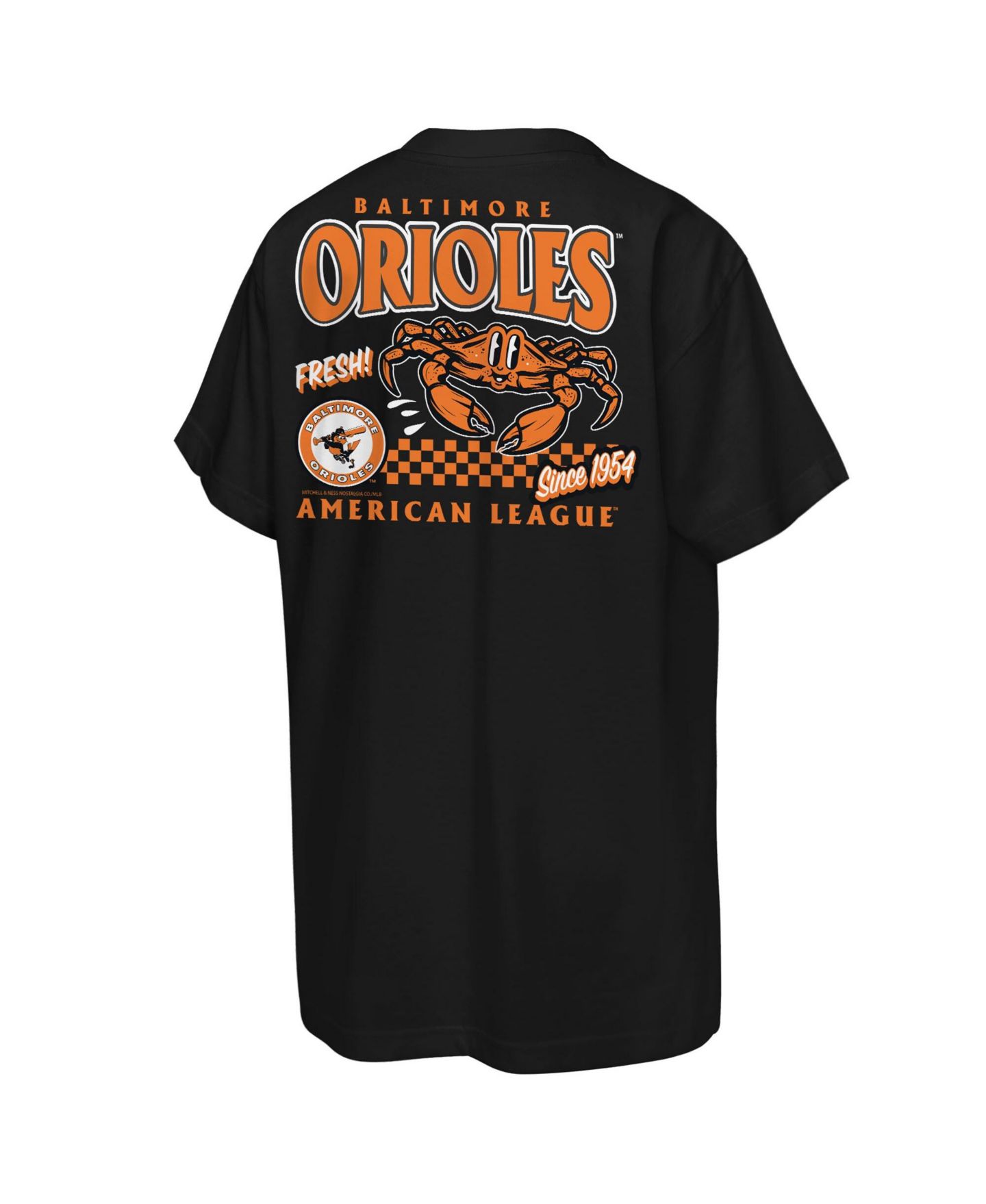 Детская футболка Mitchell & Ness Black Baltimore Orioles Cooperstown Concession — фото 2