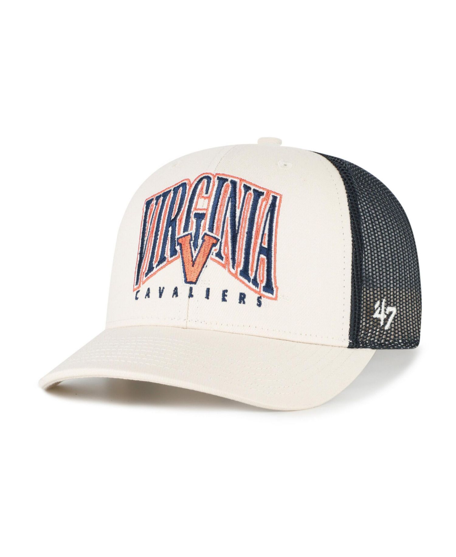 Men's Natural Virginia Cavaliers Drawbridge Trucker Adjustable Hat