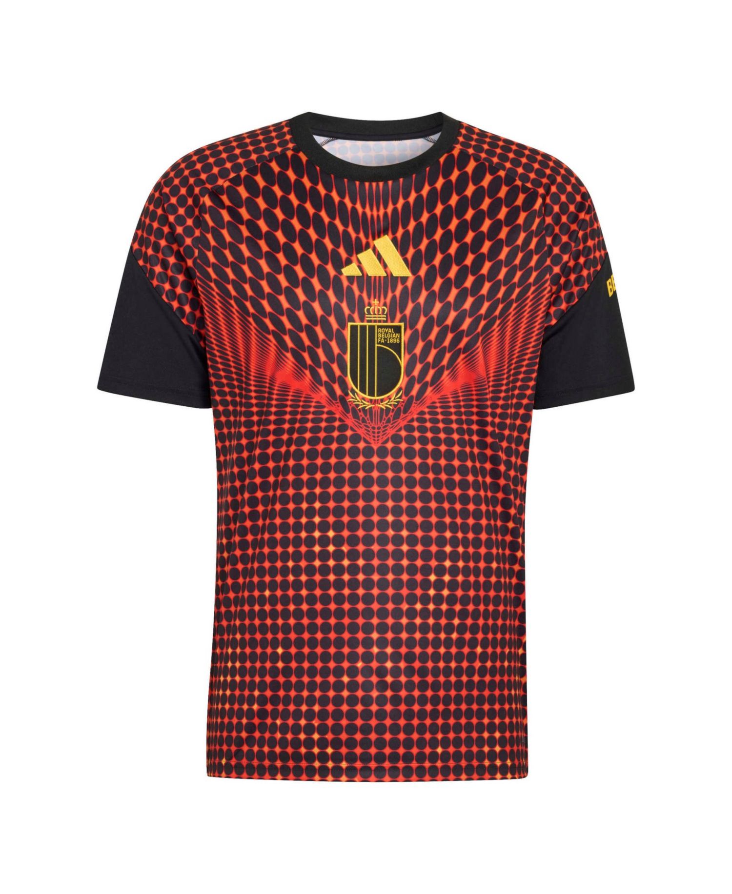 Men's Black Belgium National Team 2026 Pre-Match Jersey