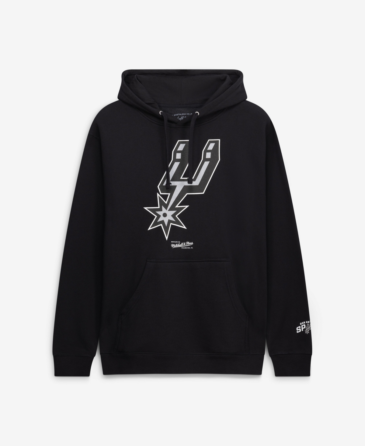 Mitchell & Ness Men's Black San Antonio Spurs Fleece Hoodie