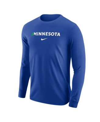 Men's Blue Minnesota Timberwolves Core Long Sleeve T-Shirt