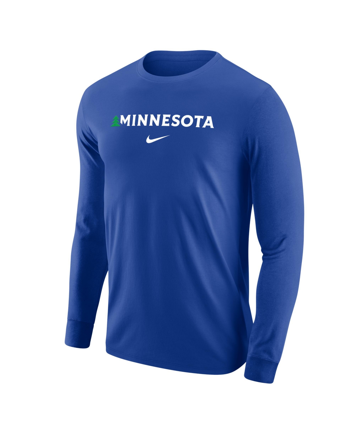 Nike Men's Blue Minnesota Timberwolves Core Long Sleeve T-Shirt - Blue