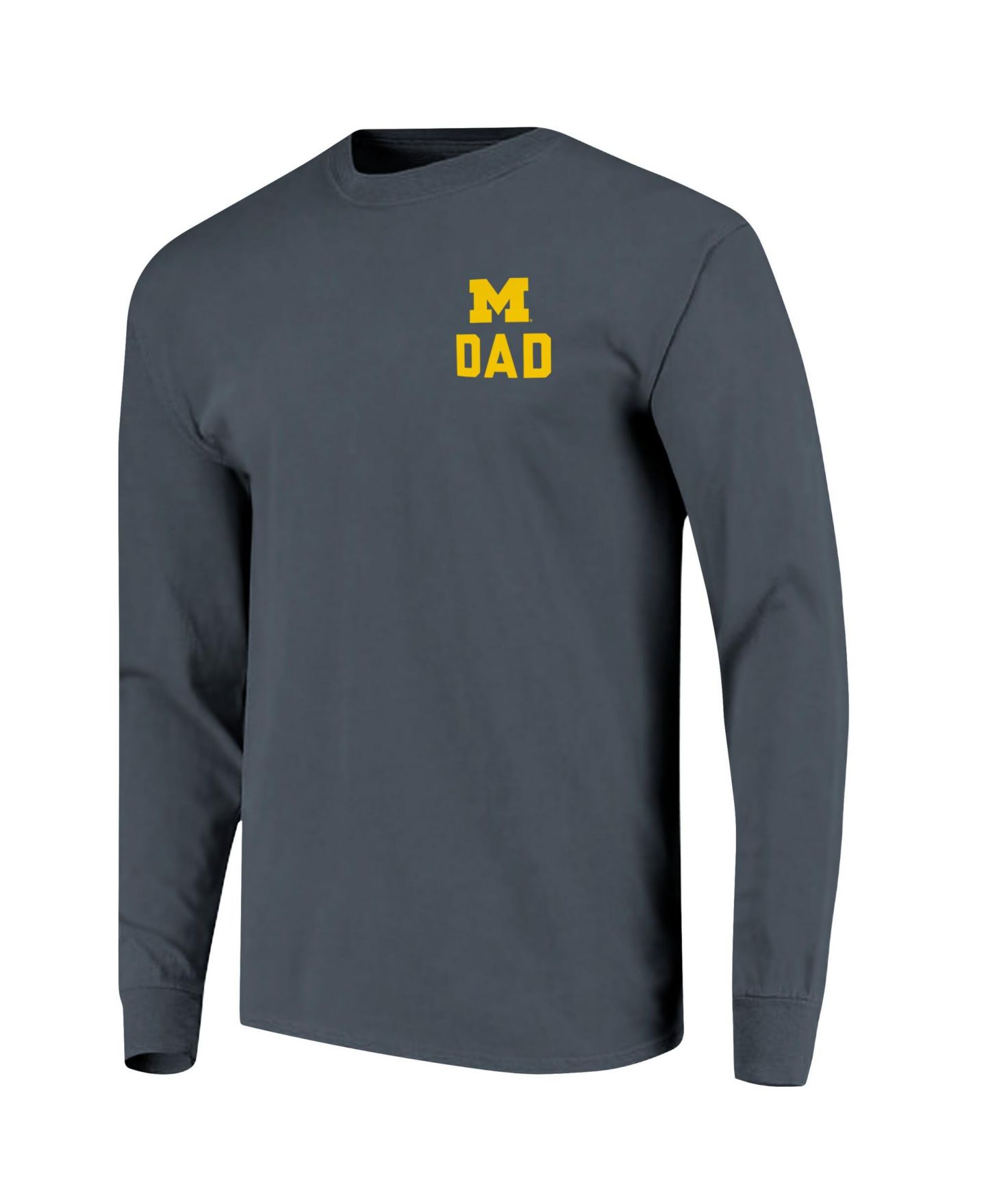 Мужская футболка Image One Navy Michigan Wolverines Father's Day Campus Drawing Long Sleeve — фото 3