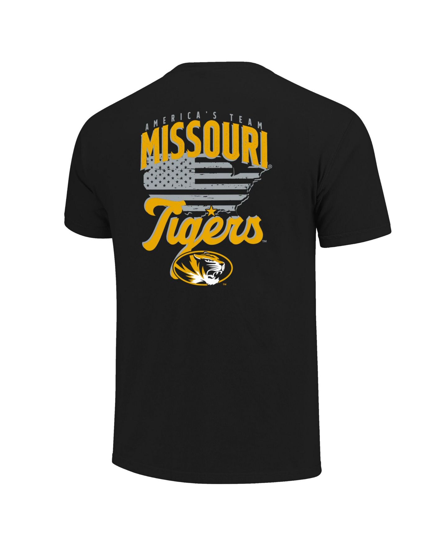 Мужская футболка Image One Black Missouri Tigers America's Team — фото 2