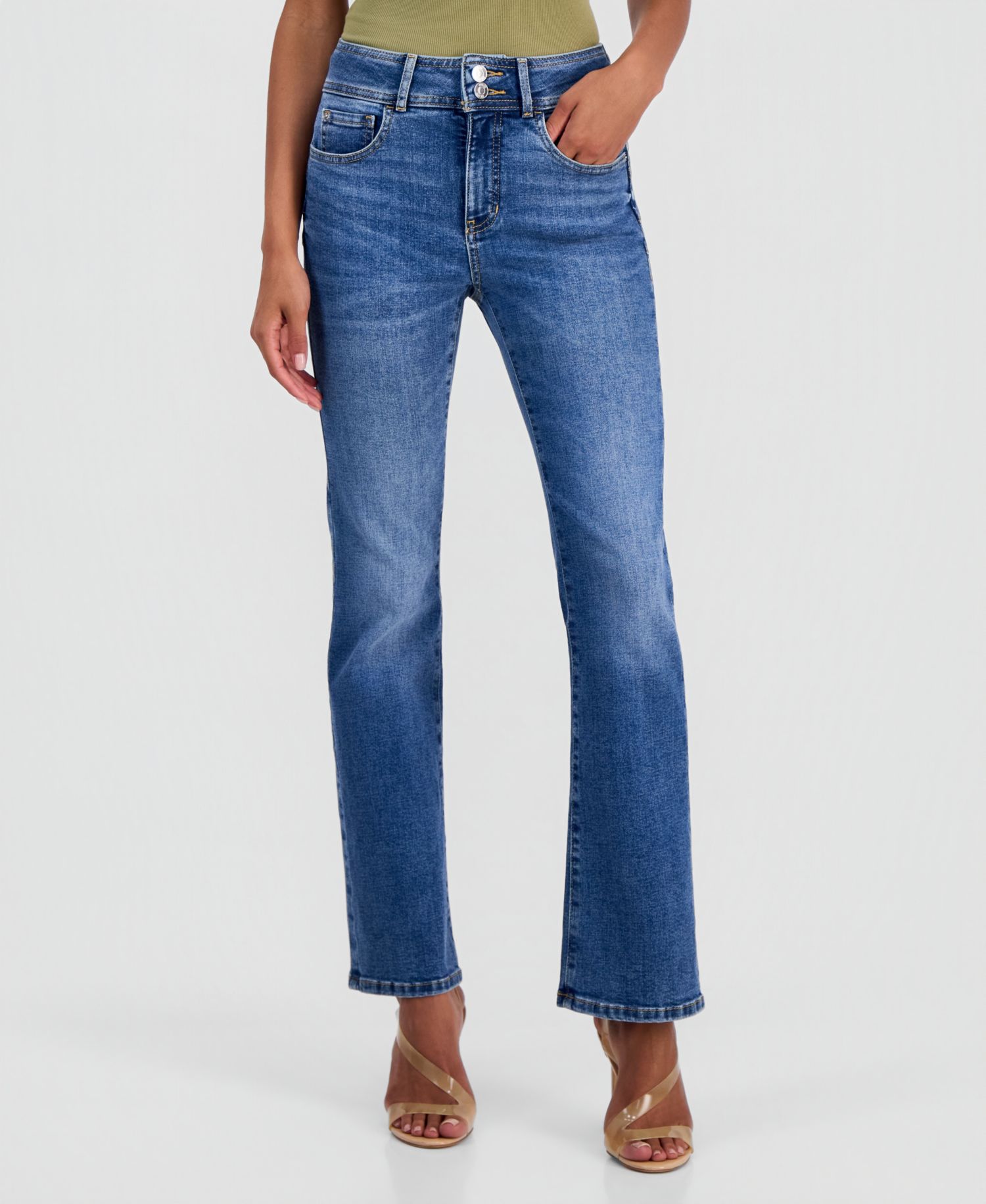 Women's Shape Up Mid-Rise Bootcut Slim-Fit Jeans