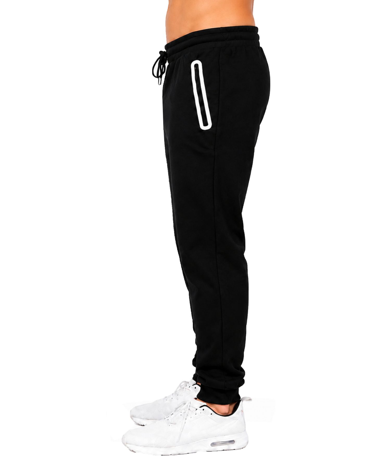Мужские брюки Blue Ice Fleece-Lined Slim-Fit Jogger Sweatpants, цвет: Чёрный — фото 2