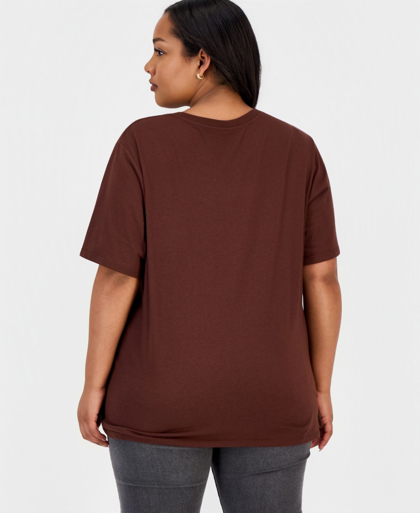 Женская футболка Grayson Threads, The Label Trendy Plus Size Snoopy Fall Market Graphic, цвет: Коричневый — фото 2