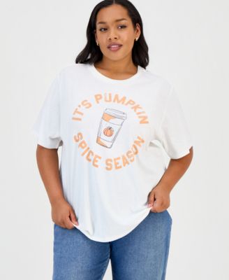 Trendy Plus Size Pumpkin Spice Graphic T-Shirt