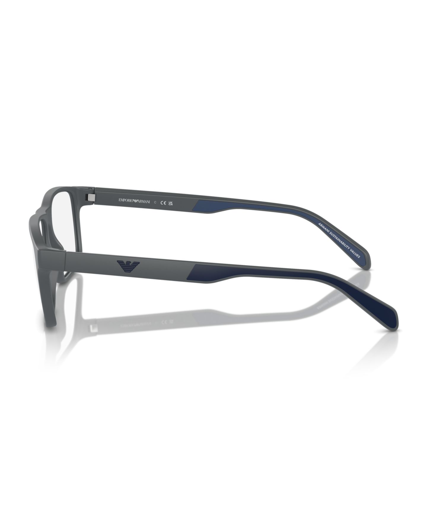 Мужские очки Emporio Armani Eyeglasses, EA3233, цвет: Матовый тёмный серый — фото 3