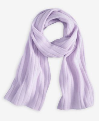 Ribbed 100% Cashmere Scarf