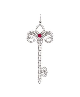 Enchanted Fleur De Lis Key Pendant