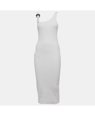 Women's Jeans Couture Rib Knit Buckle Strap Midi Dress