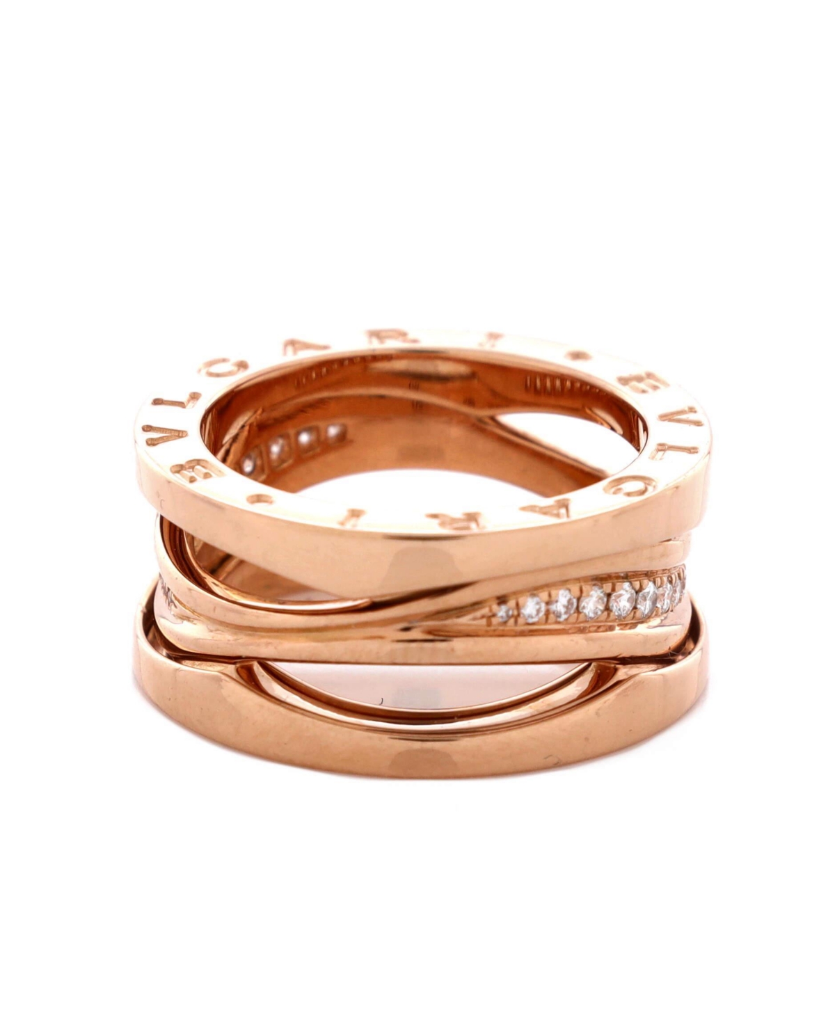 Pre-Owned Bvlgari B.Zero1 Design Legend Zaha Hadid Three Band Ring