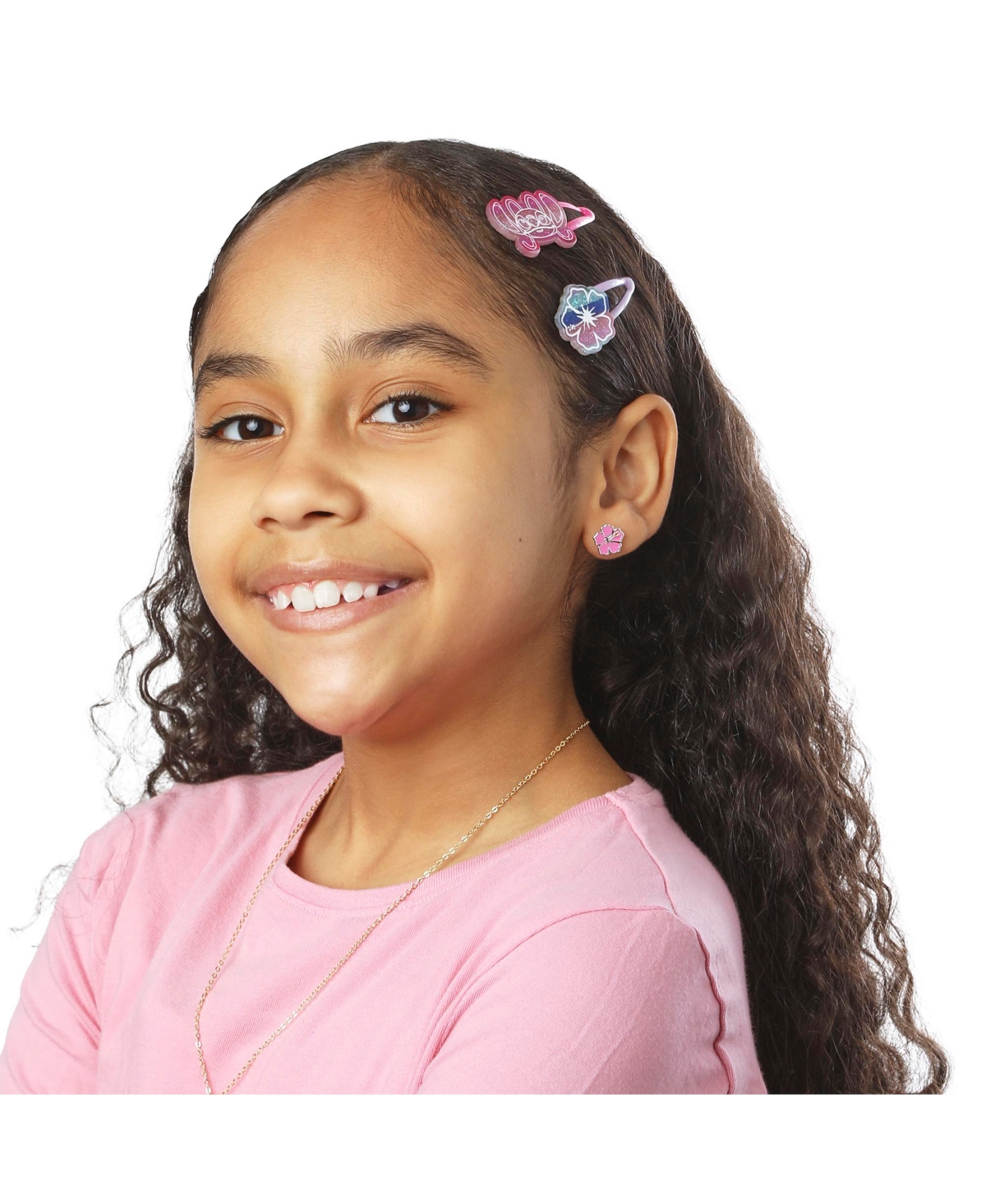 Disney Stitch Hair Clip 8-Piece Set Official License, Snap Back Clips for Hair, Lilo and Stitch Accessories, Small Gifts